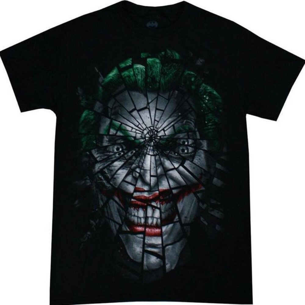New! Joker DC Comics Villain Shattered Mirror T-Shirt